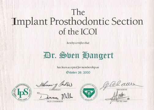 IPS - The Implant Prosthodontic Section of the ICOI