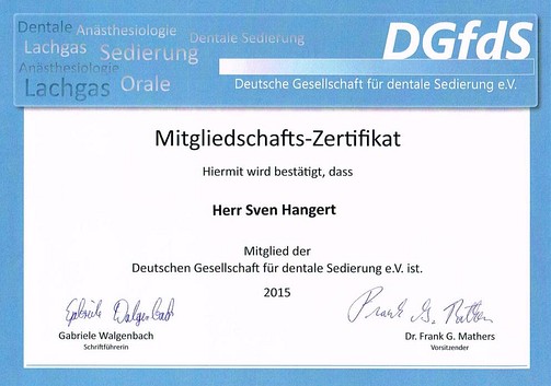 DGfdS - Deutsche Gesellschaft für dentale Sedierung e.V.